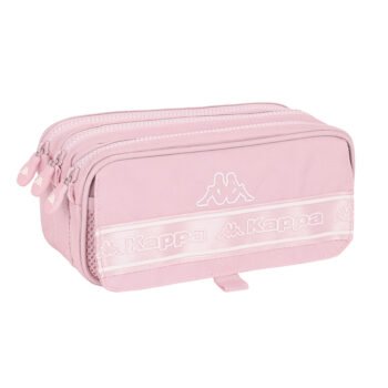 Kappa Basics Portatodo Triple Rosa | Estuche Escolar SAFTA