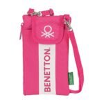 Benetton Raspberry Monedero Portamóvil Rosa Fucsia