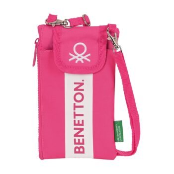 Benetton Raspberry Monedero Portamóvil Rosa Fucsia