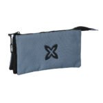 Munich Basicos Gris Portatodo Triple | Estuche Escolar SAFTA Original