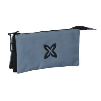 Munich Basicos Gris Portatodo Triple | Estuche Escolar SAFTA Original