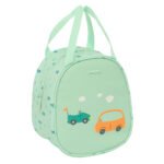 Safta Preescolar Coches - Neceser Térmico Fácil Limpieza Verde Agua