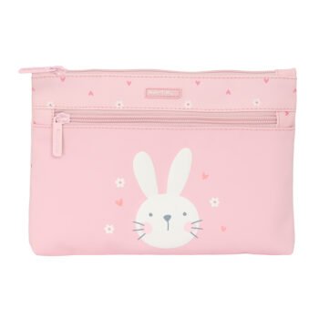 Articulos Safta Preescolar Bunny Portatodo Grande 2 Cremalleras Rosa