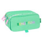 Benetton Mint Portatodo Triple Big Verde | Estuche Escolar SAFTA