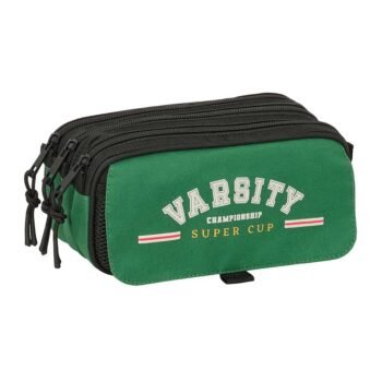 Blackfit8 "Varsity" Portatodo Triple Big NEGRO/VERDE