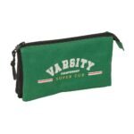Blackfit8 Varsity Portatodo Triple NEGRO/VERDE SAFTA Escolar