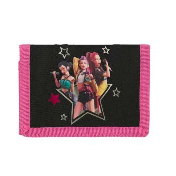 Billetera K-Pop Demon Hunters Energy Negra Oficial SAFTA