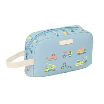 Porta Desayunos Termo Safta Preescolar "Gruas" AZUL/NORDICO - Articulos Oficiales