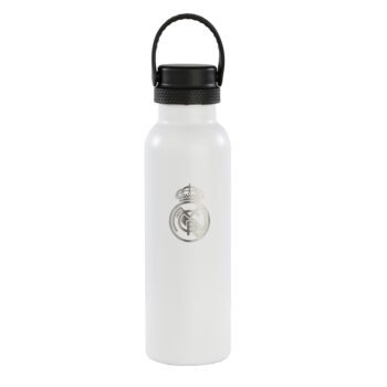 LaLiga Real Madrid 1ª Equip. 24/25 Botella Termo 600Ml Blanca y Gris