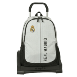 Mochila Real Madrid con Carro Evolution 1ª Equipación – Edición Oficial SuperMochilas (Alta Resistencia)