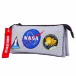 Nasa Estuche Portatodo Triple Gris