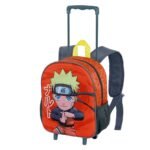Naruto Mochila con Carro Relieve Frontal 3D Infantil Multicolor