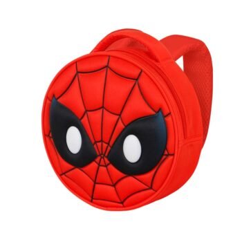 Marvel Spider-Man Mochila Relieve Frontal 3D Redondo Rojo