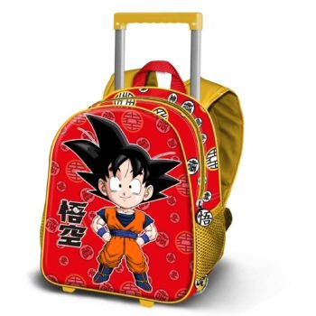 Dragon Ball Mochila con Carro Infantil Rojo