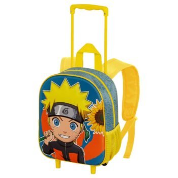 Naruto Mochila con Carro Relieve Frontal 3D Infantil Multicolor