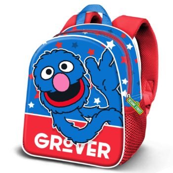 Mochila Preescolar Super Coco 3D Elite Hello Azul - Barrio Sesamo