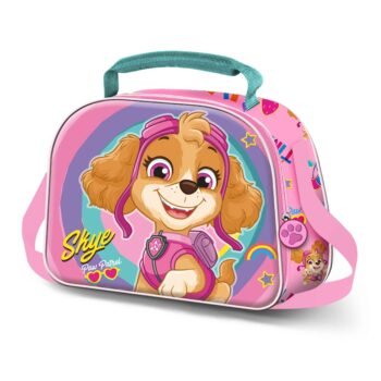 Paw Patrol Bolsa Portamerienda 3D Happy Rosa Porta Alimentos Escolar
