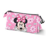 Disney Minnie Mouse Estuche Portatodo Triple Rosa