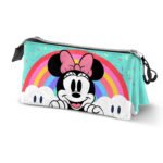 Disney Minnie Mouse Estuche Portatodo Triple Azul