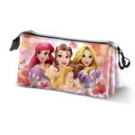 Disney Princesas Estuche Portatodo Triple Rosa