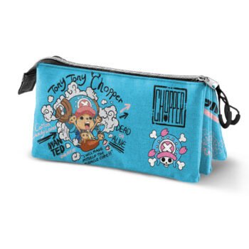 One Piece Estuche Portatodo Triple Azul