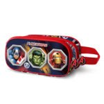 Marvel Avengers Estuche Portatodo Relieve Frontal 3D Doble Multicolor