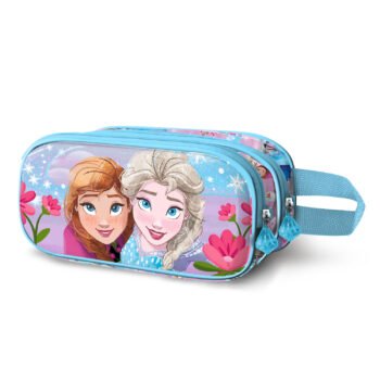 Disney Frozen Estuche Portatodo Relieve Frontal 3D Doble Multicolor