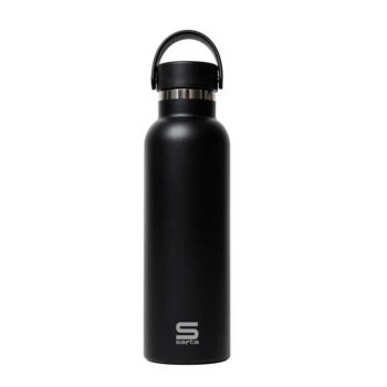 Botella Termo Acero Inoxidable Doble Negro