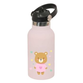 Botella Termo 350Ml Acero Inoxidable Rosa
