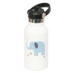Botella Termo 350Ml Acero Inoxidable Blanco