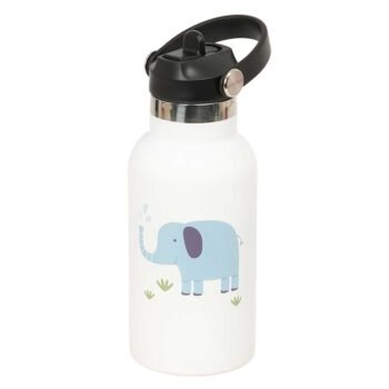 Botella Termo 350Ml Acero Inoxidable Blanco
