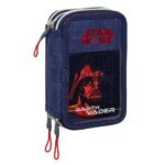 Star Wars Plumier Triple Azul Marino