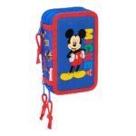 Disney Mickey Mouse Plumier Triple Azul