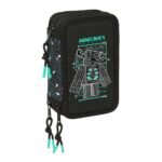 Minecraft Plumier Rr Triple Azul
