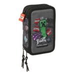 Minecraft Plumier Rr Triple Negro