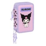 Sanrio Kuromi Plumier Triple Rosa