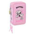 Snoopy Plumier Triple Blanco