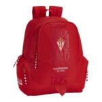 Real Sporting Gijon Mochila Doble Adaptable a Rojo