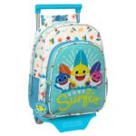Baby Shark Mochila con Carro Azul