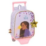 Disney Wish Mochila con Carro Morado