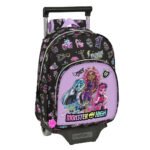 Monster High Mochila con Carro Negro