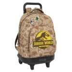Jurassic World Mochila con Carro Doble Beige