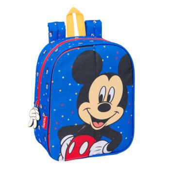 Disney Mickey Mouse Mochila Infantil Preescolar Adaptable a Azul