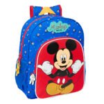 Disney Mickey Mouse Mochila Doble Adaptable a Azul