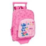 Disney Lilo & Stitch Mochila con Carro & Rosa