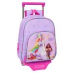 Unicorn Academy Mochila con Carro Morado