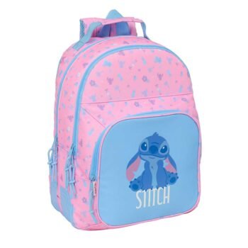 Disney Lilo & Stitch Mochila & Doble Adaptable a Rosa