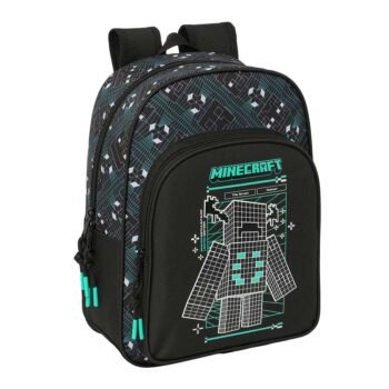Minecraft Mochila Infantil Preescolar Rr Adaptable a Azul