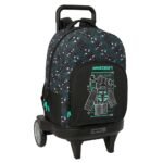 Minecraft Mochila con Carro Rr Doble Azul