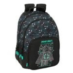 Minecraft Mochila Rr Doble Adaptable a Azul